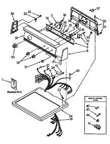 Top And Console Parts parts for Kenmore Dryer 110.97592200 (11097592200, 110 97592200) from AppliancePartsPros.com