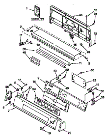 Console Panel parts for Kenmore Dryer 110.97595400 (11097595400, 110 97595400) from AppliancePartsPros.com