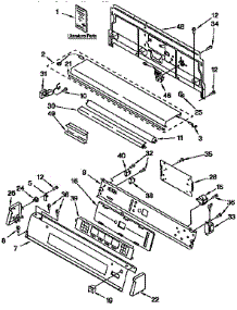 Console Panel parts for Kenmore Dryer 110.97595420 (11097595420, 110 97595420) from AppliancePartsPros.com