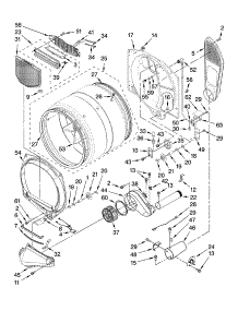 Bulkhead Parts parts for Kenmore Dryer 110.97721701 (11097721701, 110 97721701) from AppliancePartsPros.com