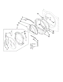 Door Parts, Optional Parts (Not Included) parts for Kenmore Dryer 110.97727701 (11097727701, 110 97727701) from AppliancePartsPros.com
