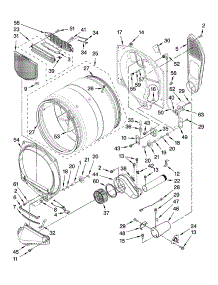 Bulkhead Parts parts for Kenmore Dryer 110.97729700 (11097729700, 110 97729700) from AppliancePartsPros.com