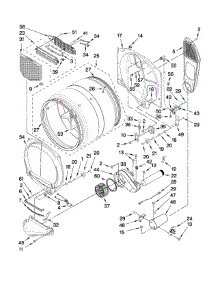 Bulkhead Parts parts for Kenmore Dryer 110.97729702 (11097729702, 110 97729702) from AppliancePartsPros.com