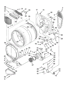 Bulkhead Parts parts for Kenmore Dryer 110.97731700 (11097731700, 110 97731700) from AppliancePartsPros.com