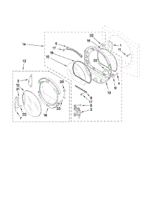 Door Parts parts for Kenmore Dryer 110.97731702 (11097731702, 110 97731702) from AppliancePartsPros.com