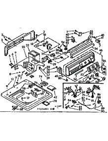 Top And Console Assembly parts for Kenmore Washer 110.7105851 (1107105851, 110 7105851) from AppliancePartsPros.com