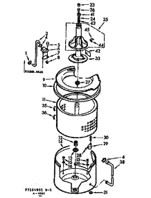 Tub & Basket Assembly parts for Kenmore Washer 110.7105951 (1107105951, 110 7105951) from AppliancePartsPros.com