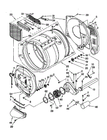 Bulkhead parts for Kenmore Dryer 110.71084000 (11071084000, 110 71084000) from AppliancePartsPros.com