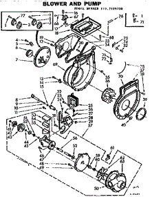 Blower And Pump parts for Kenmore Washer Dryer Combo 110.7109700 (1107109700, 110 7109700) from AppliancePartsPros.com