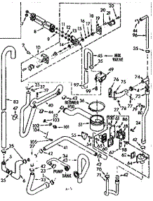 Water System parts for Kenmore Washer Dryer Combo 110.7109700 (1107109700, 110 7109700) from AppliancePartsPros.com