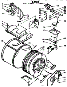 Tank parts for Kenmore Washer Dryer Combo 110.7109710 (1107109710, 110 7109710) from AppliancePartsPros.com