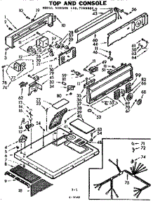 Top And Console parts for Kenmore Washer Dryer Combo 110.7109900 (1107109900, 110 7109900) from AppliancePartsPros.com