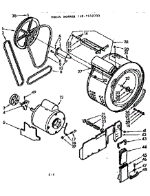 Blower And Pump parts for Kenmore Washer Dryer Combo 110.7110700 (1107110700, 110 7110700) from AppliancePartsPros.com