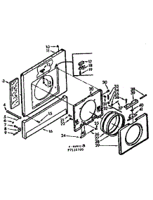 Tank parts for Kenmore Washer Dryer Combo 110.7110700 (1107110700, 110 7110700) from AppliancePartsPros.com