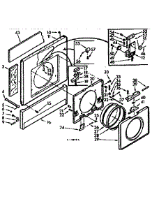 Front parts for Kenmore Washer Dryer Combo 110.7110710 (1107110710, 110 7110710) from AppliancePartsPros.com