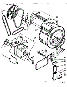 Cylinder And Motor parts for Kenmore Washer Dryer Combo 110.7110710 (1107110710, 110 7110710) from AppliancePartsPros.com