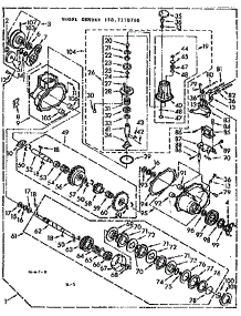 Transmission Assembly parts for Kenmore Washer Dryer Combo 110.7110710 (1107110710, 110 7110710) from AppliancePartsPros.com