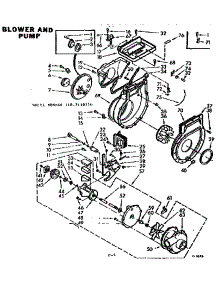 Blower And Pump parts for Kenmore Washer Dryer Combo 110.7110710 (1107110710, 110 7110710) from AppliancePartsPros.com