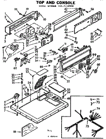 Top And Console parts for Kenmore Washer Dryer Combo 110.7110900 (1107110900, 110 7110900) from AppliancePartsPros.com