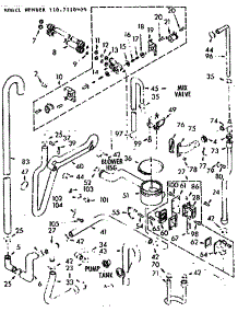 Water System parts for Kenmore Washer Dryer Combo 110.7110900 (1107110900, 110 7110900) from AppliancePartsPros.com