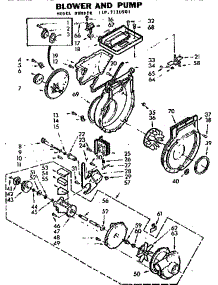 Blower And Pump parts for Kenmore Washer Dryer Combo 110.7110901 (1107110901, 110 7110901) from AppliancePartsPros.com