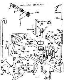 Water System parts for Kenmore Washer Dryer Combo 110.7110910 (1107110910, 110 7110910) from AppliancePartsPros.com