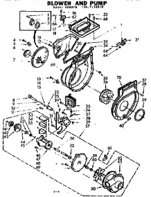 Blower And Pump parts for Kenmore Washer Dryer Combo 110.7110910 (1107110910, 110 7110910) from AppliancePartsPros.com