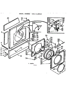 Front parts for Kenmore Washer Dryer Combo 110.7110910 (1107110910, 110 7110910) from AppliancePartsPros.com