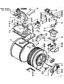 Tank parts for Kenmore Washer Dryer Combo 110.7110910 (1107110910, 110 7110910) from AppliancePartsPros.com