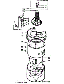Tub And Basket Assembly parts for Kenmore Washer 110.7114030 (1107114030, 110 7114030) from AppliancePartsPros.com