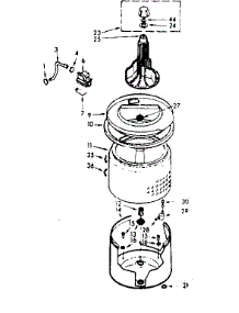 Tub And Basket Assembly parts for Kenmore Washer 110.7114033 (1107114033, 110 7114033) from AppliancePartsPros.com