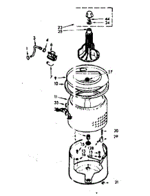 Tub And Basket Assembly parts for Kenmore Washer 110.7114034 (1107114034, 110 7114034) from AppliancePartsPros.com