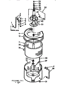 Tub And Basket Assembly parts for Kenmore Washer 110.7114801 (1107114801, 110 7114801) from AppliancePartsPros.com