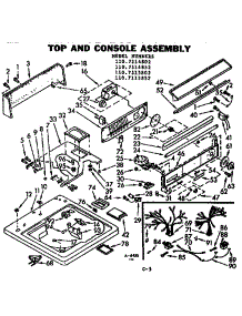 Top And Console Assembly parts for Kenmore Washer 110.7114852 (1107114852, 110 7114852) from AppliancePartsPros.com