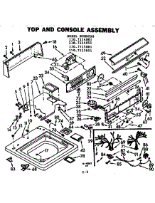 Top And Console Assembly parts for Kenmore Washer 110.7115851 (1107115851, 110 7115851) from AppliancePartsPros.com