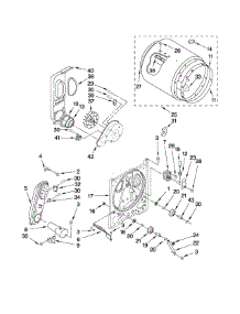 Bulkhead Parts parts for Kenmore Dryer 110.71202010 (11071202010, 110 71202010) from AppliancePartsPros.com