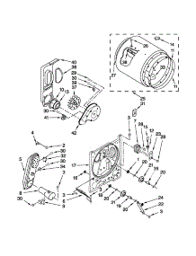 Bulkhead Parts parts for Kenmore Dryer 110.71202015 (11071202015, 110 71202015) from AppliancePartsPros.com
