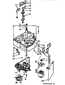 Drive System parts for Kenmore Washer 110.71420100 (11071420100, 110 71420100) from AppliancePartsPros.com