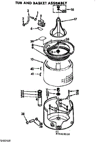 Tub And Basket Assembly parts for Kenmore Washer 110.71420110 (11071420110, 110 71420110) from AppliancePartsPros.com