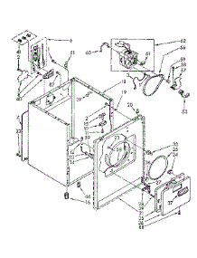 Cabinet Parts parts for Kenmore Dryer 110.86650100 (11086650100, 110 86650100) from AppliancePartsPros.com