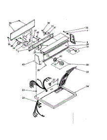 Top And Console parts for Kenmore Dryer 110.86662300 (11086662300, 110 86662300) from AppliancePartsPros.com