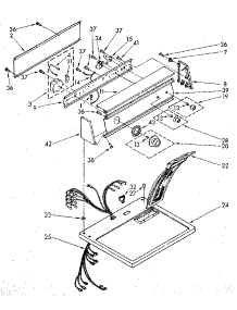 Top And Console Parts parts for Kenmore Dryer 110.86663300 (11086663300, 110 86663300) from AppliancePartsPros.com