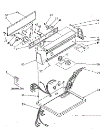 Top And Console Parts parts for Kenmore Dryer 110.86664600 (11086664600, 110 86664600) from AppliancePartsPros.com