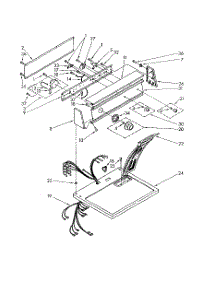 Top And Console parts for Kenmore Dryer 110.86672100 (11086672100, 110 86672100) from AppliancePartsPros.com