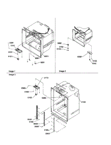Shelf Ladders / Light Assembly parts for Kenmore Refrigerator 596.70003990 (59670003990, 596 70003990) from AppliancePartsPros.com