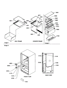Crisper / Deli Frame / Water Filter parts for Kenmore Refrigerator 596.70004000 (59670004000, 596 70004000) from AppliancePartsPros.com