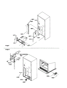 Cabinet Back / Water Valve parts for Kenmore Refrigerator 596.70004000 (59670004000, 596 70004000) from AppliancePartsPros.com