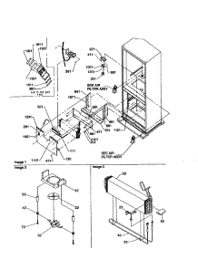 Evaporator Area parts for Kenmore Refrigerator 596.70004001 (59670004001, 596 70004001) from AppliancePartsPros.com