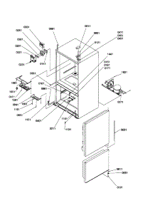 Control, Hinges And Shields parts for Kenmore Refrigerator 596.70004990 (59670004990, 596 70004990) from AppliancePartsPros.com