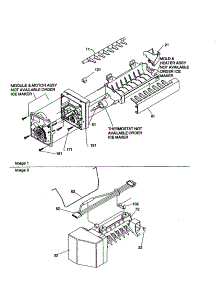 Ice Maker Assembly parts for Kenmore Refrigerator 596.70009001 (59670009001, 596 70009001) from AppliancePartsPros.com